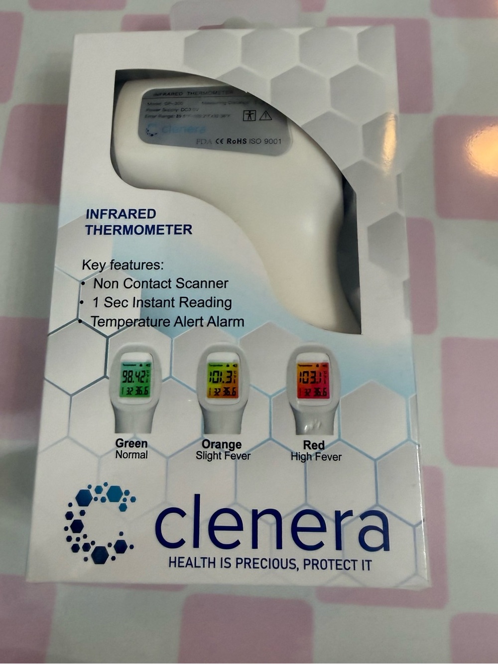 Infrared Non-Contact Thermometer - White New in Box